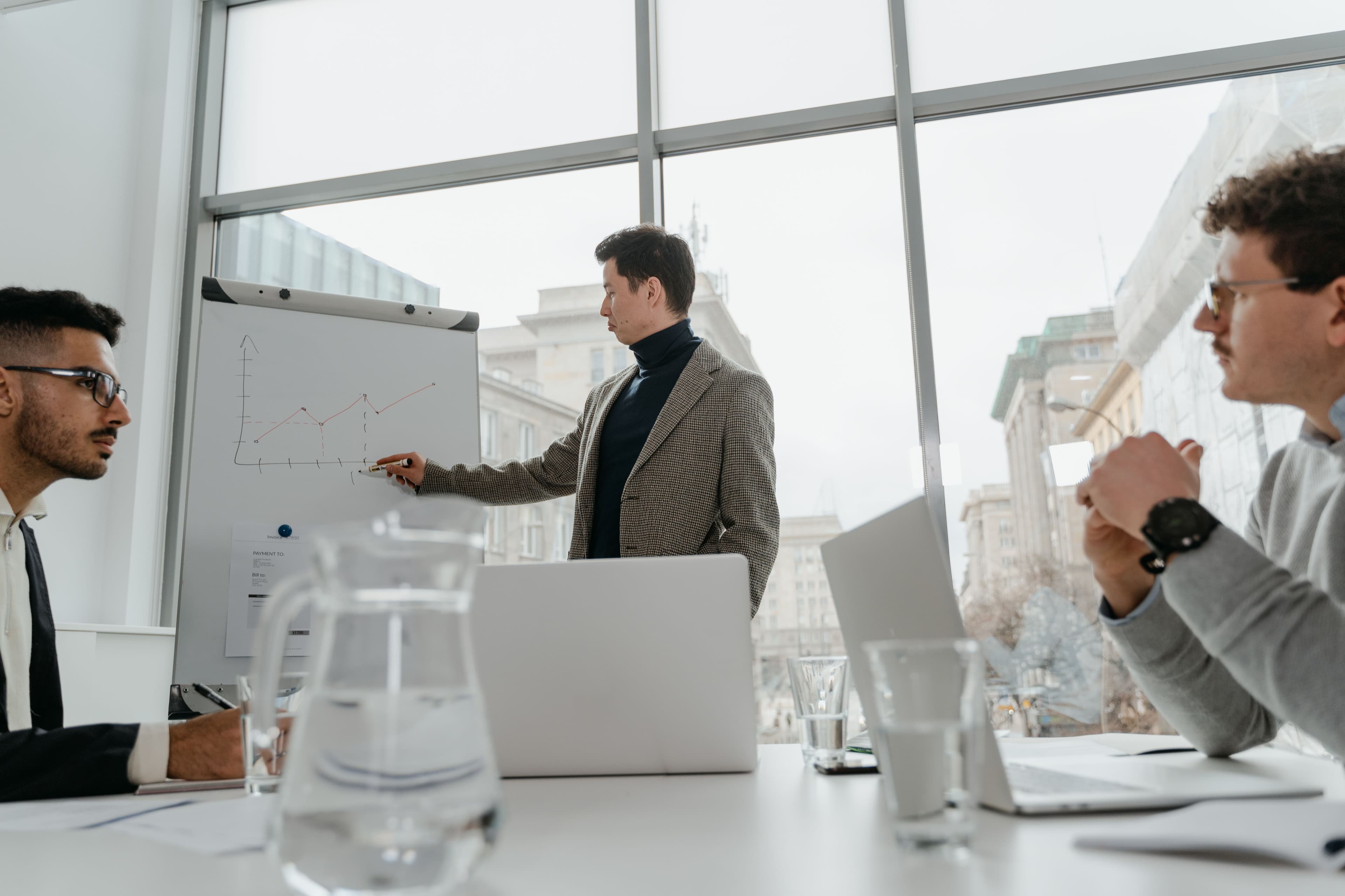 Investment professional presenting a privately sourced opportunity