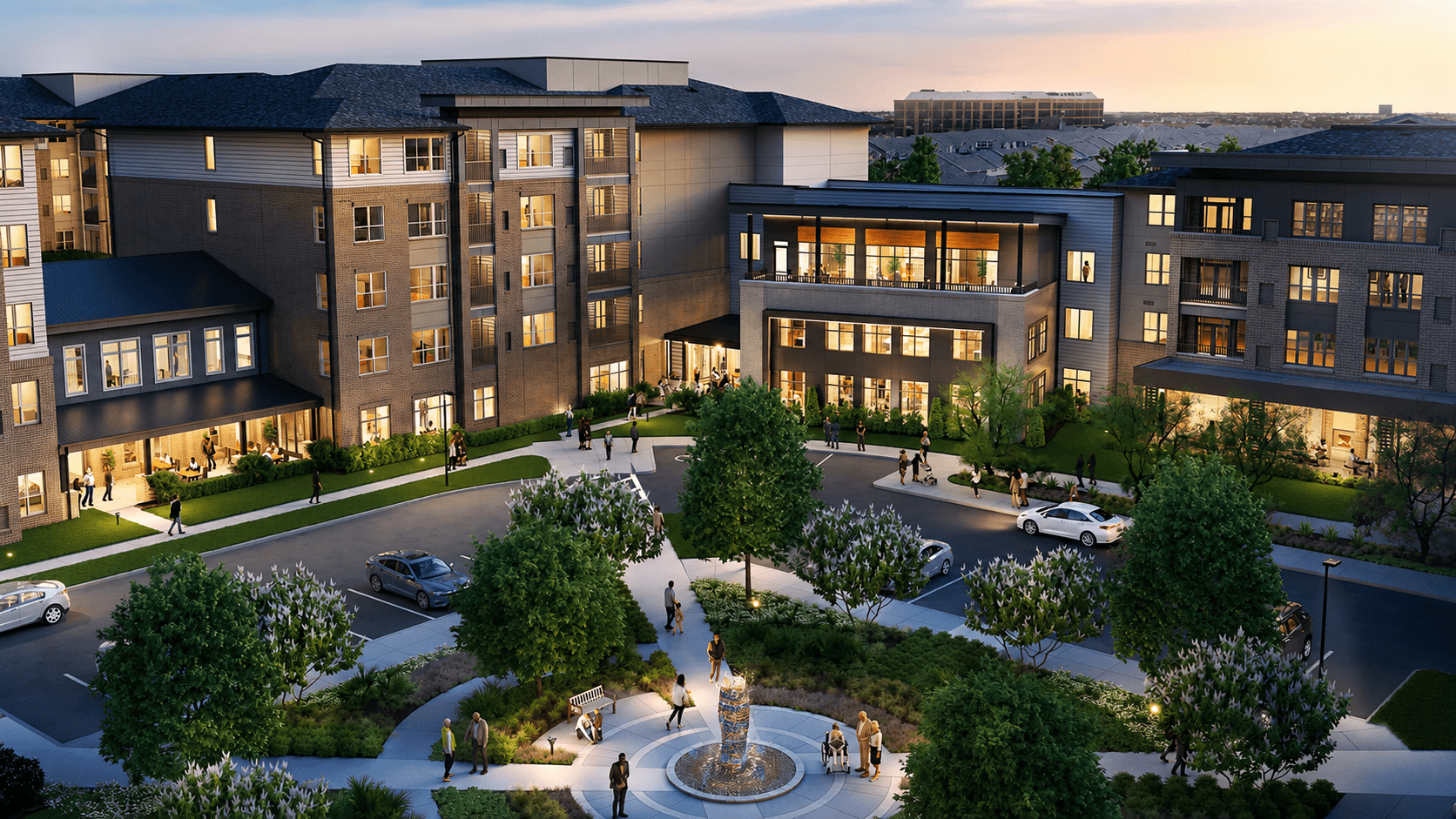 Contemporary senior living property
